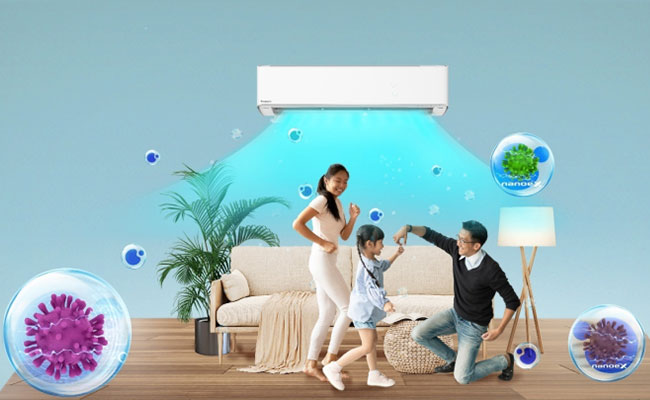 Công nghệ nanoe X thế hệ II tạo bầu không khí nhà bạn trở nên trong lành, tươi mát hơn